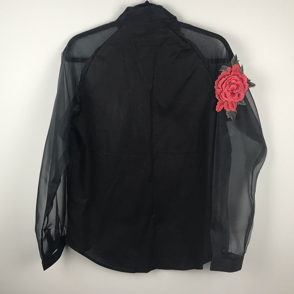 Floral embroidery vintage shirt - Picture 2 of 4